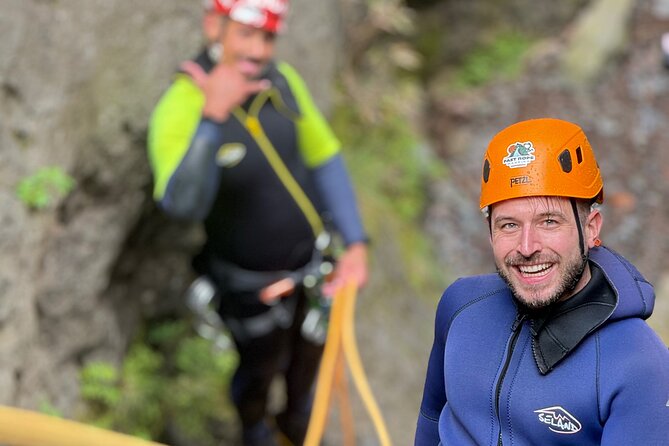 Canyoning in Madeira - Level 2 - Rappels, rock paths, jumps, and slides