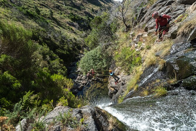 Canyoning in Madeira: Ribeira das Cales - Funchal Ecological Park - Walking, jumping, and rappelling through the canyon