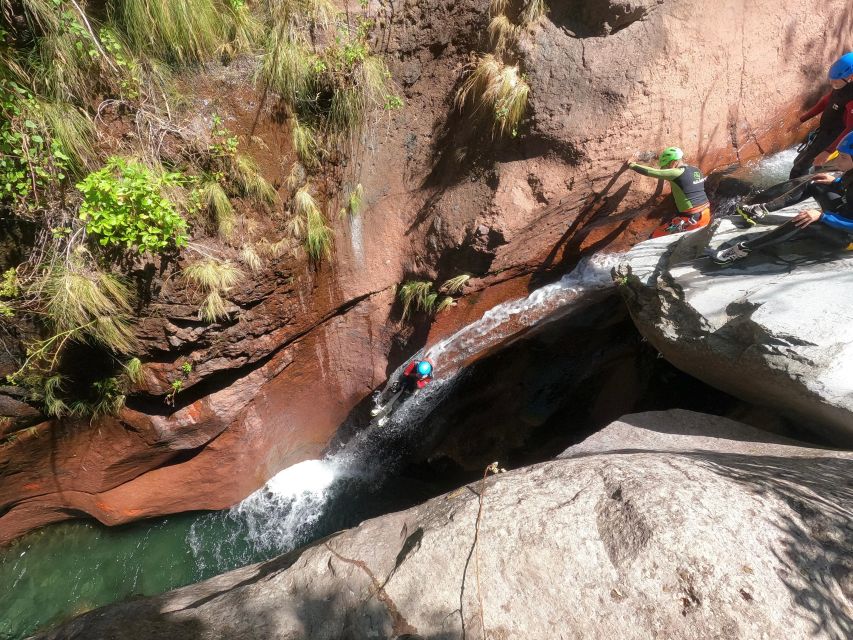 Canyoning Level 2 - Ribeira do Cidrão- Madeira Island - The jumps, pools, and six-meter rock slide