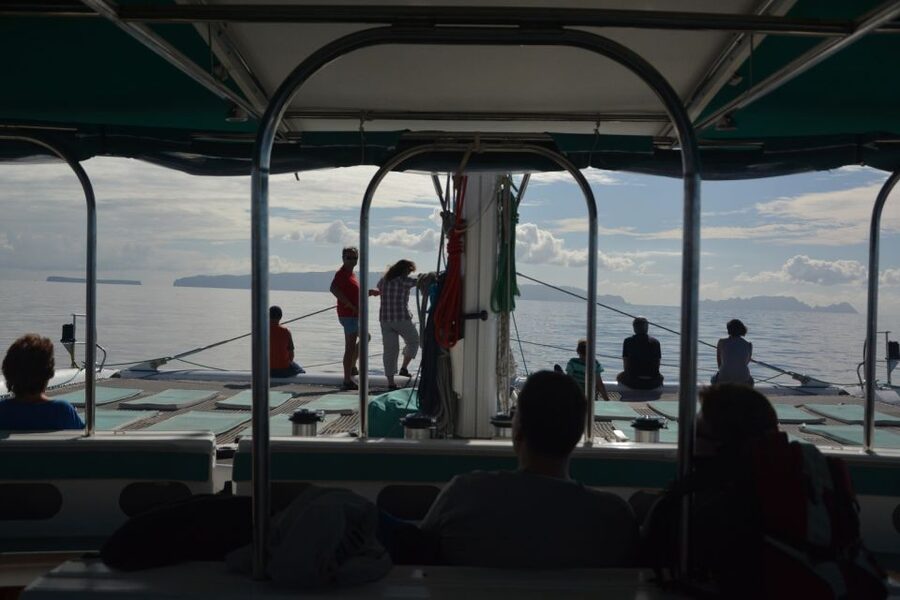 Desertas Islands Full-Day Catamaran Trip from Funchal - Reaching the volcanic shore of Deserta Grande