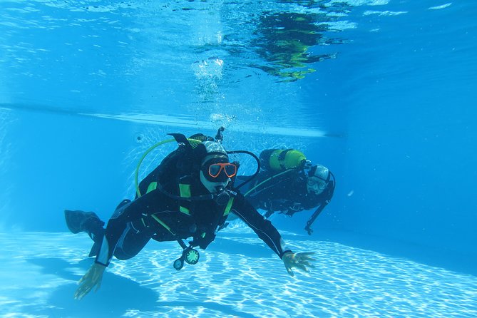 Discover Scuba Diving or Try dive - Entering Shallow Sea Water in Madeira