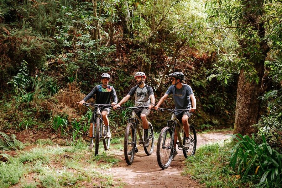 E-Bike Guided Tour - West Side Mountain Biking - Choosing between gravel roads and singletrails