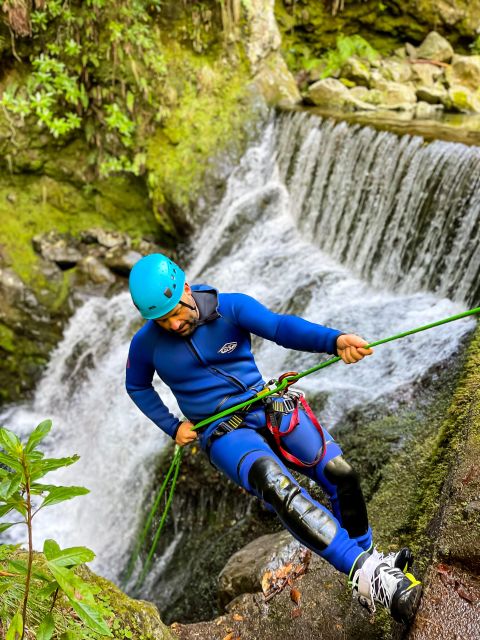From Funchal: Intermediate (Level 2) Canyoning Adventure - A snack break, more waterfalls, and the finish