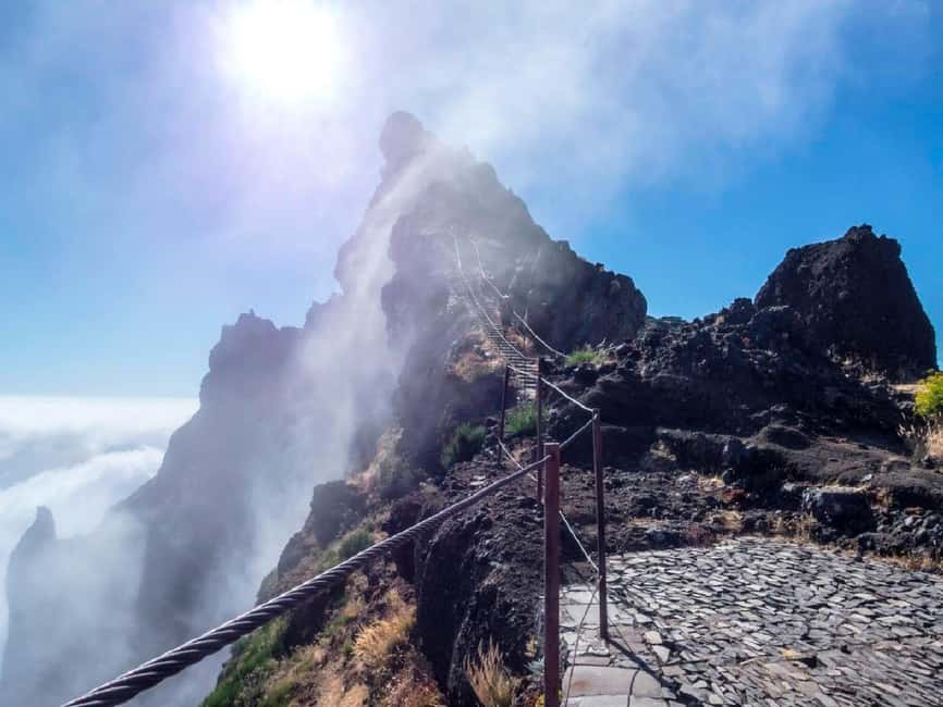 From Funchal: Transfer to Pico do Arieiro & Pico Ruivo Trail - Walking toward Pico Ruivo at 1,862 meters