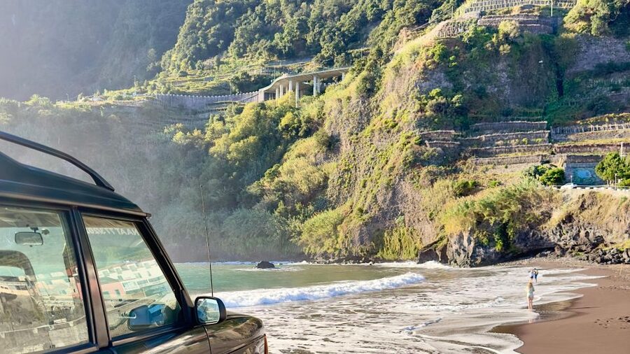 From Funchal:West Madeira Open-roof 4x4 Day Tour with Pickup - Ribeira da Janela adds a quieter coastal pause