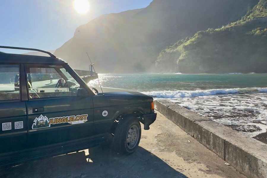 From Funchal:West Madeira Open-roof 4x4 Day Tour with Pickup - Cabo Girão starts the day above the sea