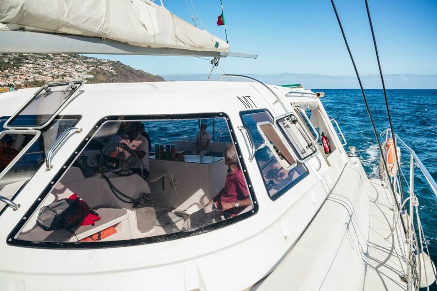 Funchal: Dolphin and Whale Watching by Luxury Catamaran - Leaving Funchal with the island behind you
