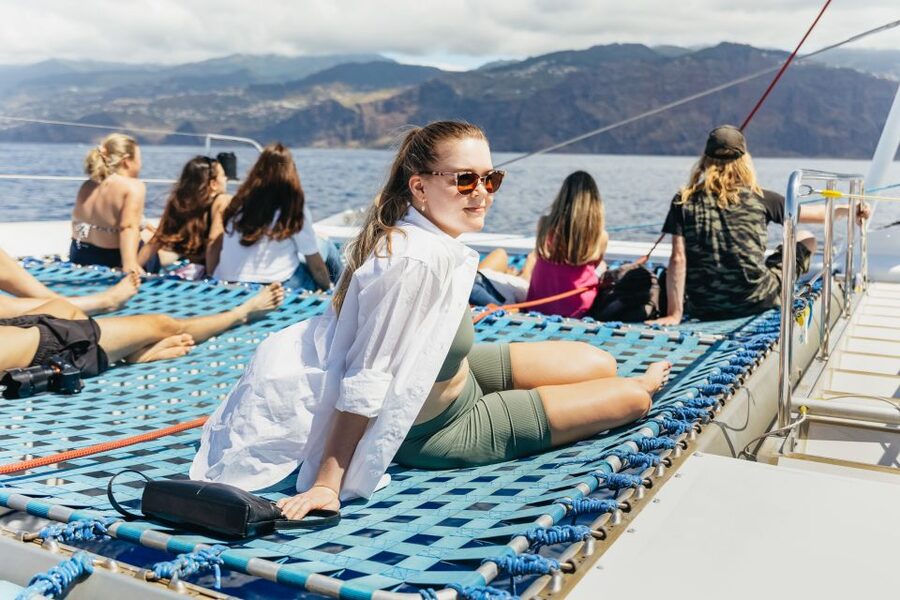 Funchal: Dolphin and Whale Watching Catamaran Cruise - Cabo Girão and the summer swim