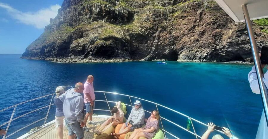 Madeira: Boat Trip with Lunch, Drinks, and Hotel Transfer - Coastal views and the chance of dolphins