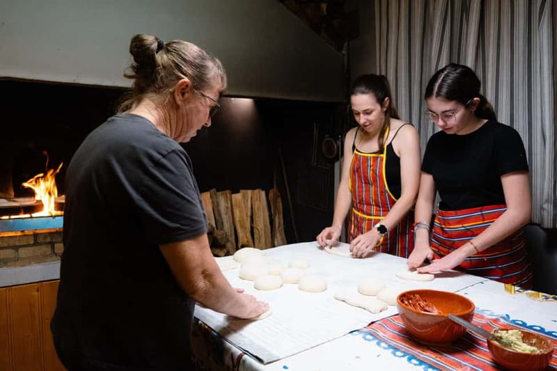 Madeira: Bolo do Caco Workshop with a Local Family - Kneading dough with a 40-year baker