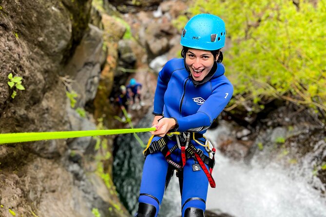 Madeira Canyoning Intermediate - The first section: lower drops, walking, and play areas