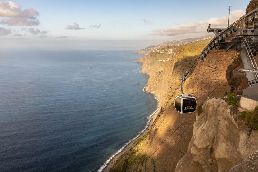 Madeira: Faja dos Padres Private Sightseeing Tour - The cable car ride below the cliff