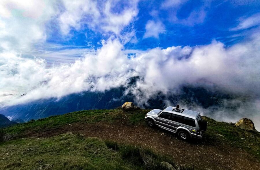 Madeira: Full-Day Jeep Tour, Natural Pools, Seixal & Fanal - Ribeira Brava and Serra de Água show Madeira’s steep side