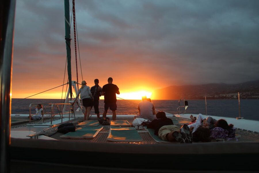 Madeira: Funchal Sunset Tour by Catamaran - Watching the sunset from the water