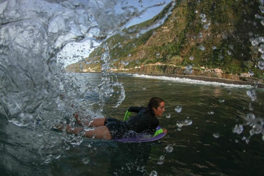 Madeira Island Bodyboard Experience - Getting comfortable with the board and the waves
