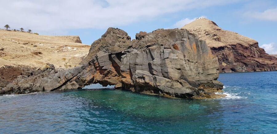 Madeira: Ponta de São Lourenço Lighthouse Boat Tour - The opening view at Baía d´Abra