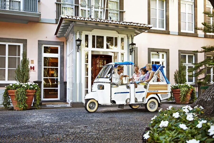 Madeira: Private Monte tour on a Tukxi - The uphill ride from Funchal