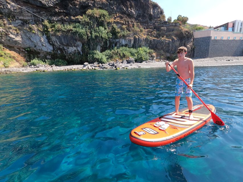 Madeira: Private Paddleboard & Snorkel - Learning SUP with private instruction