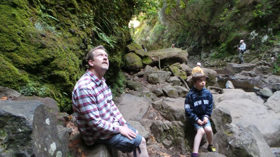 Madeira: Rabaçal 25 Fountains Levada Walk & Cabo Girão - Off-road through the eucalyptus forest