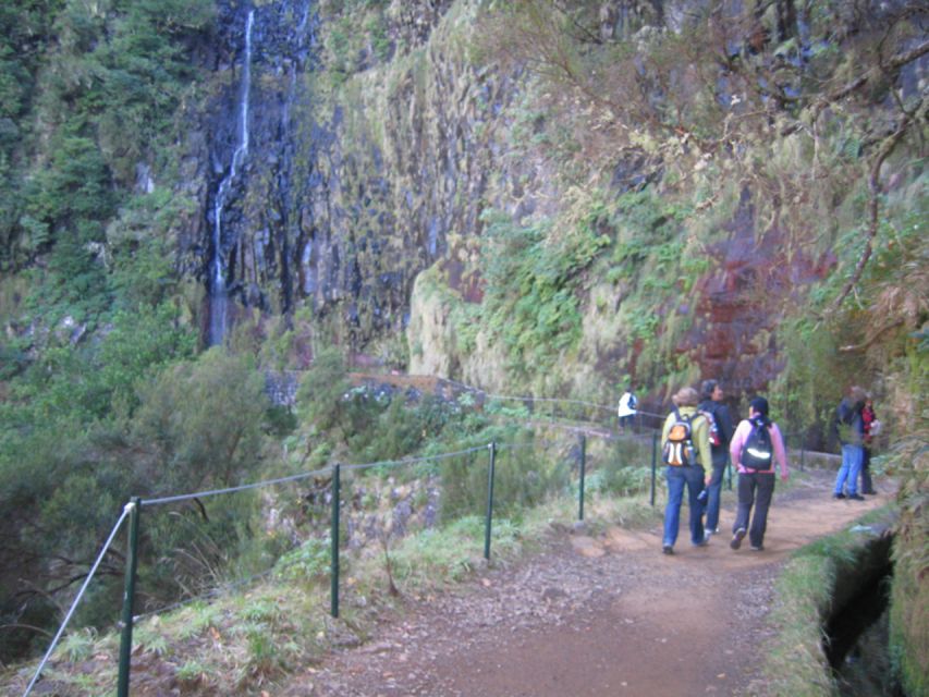 Madeira: Rabaçal, Risco and 25 Fontes Guided Hiking Tour - Following Levada do Risco to the waterfall