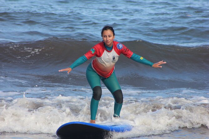 Madeira Surfing Lessons - Aroundfreedom Surf School - The lesson begins with safety, warm-up, and beach practice