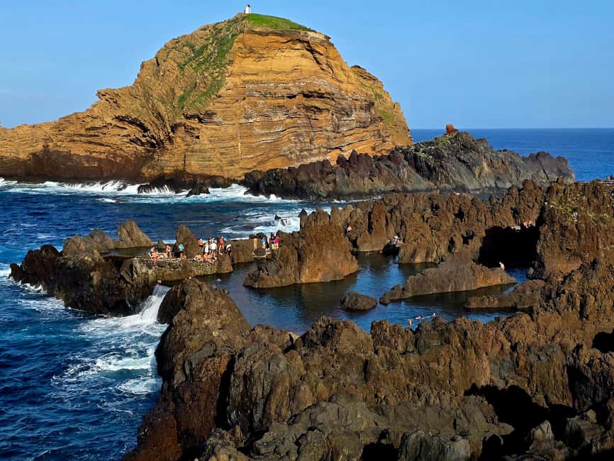Madeira: Visit the Vulcanic Pools, Waterfalls and the Magic Forest of Fanal - Cabo Girão, a glass floor 580 meters above the sea