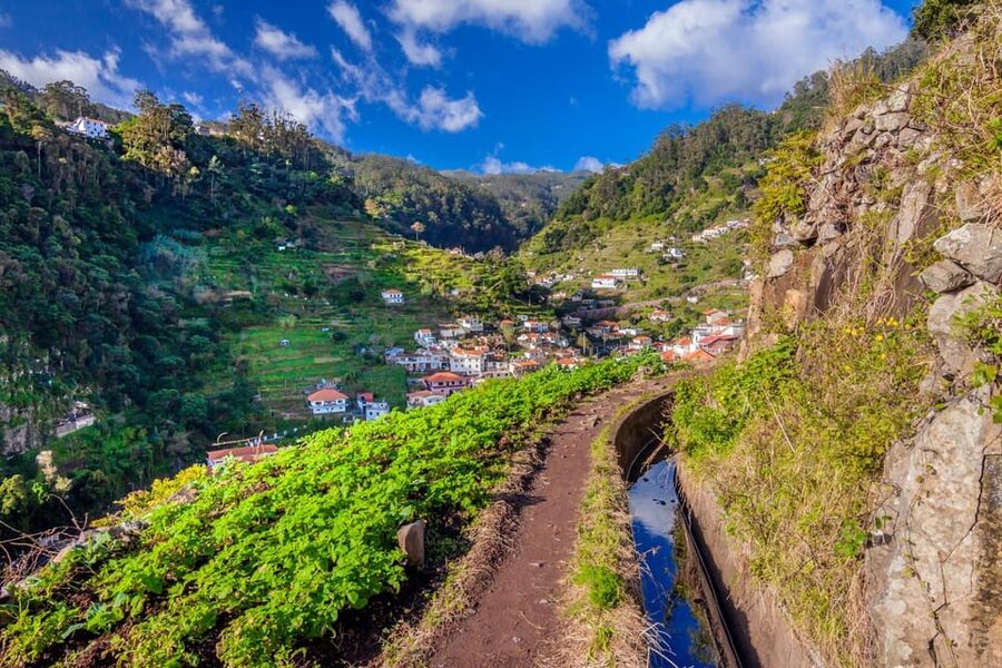 Maroços Madeira Island Levada Walk - The views over Machico Bay