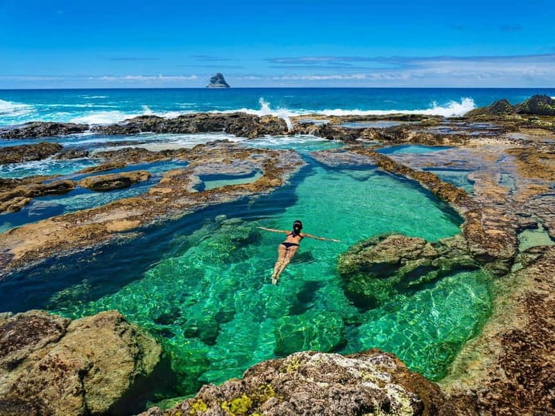 Porto Santo: Island Highlights 4x4 Tour with Hotel Transfers - Pico Castelo and Porto Santo from above