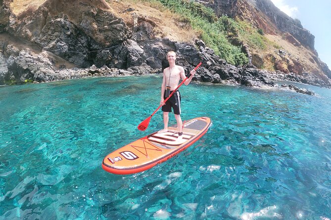 Private Stand Up Paddle Tour in Câmara de Lobos - Paddling toward Praia do Vigário