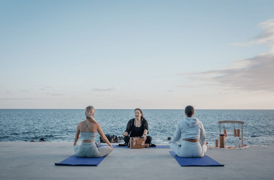 Private Yoga & Sound Bath by the Ocean - Asanas: gentle movement after the breathing work