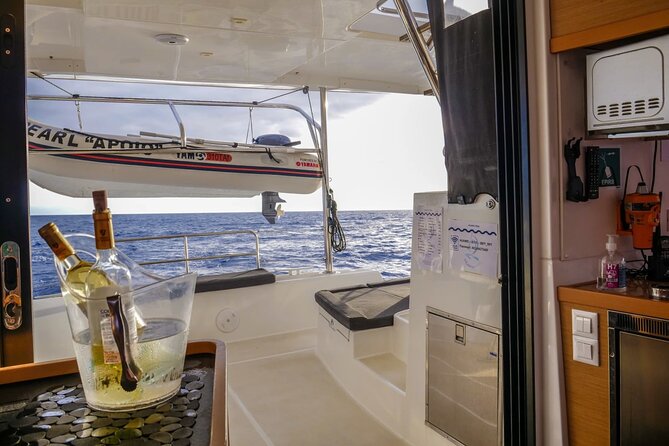 Sunset Catamaran Tour l Madeira Island - The Madeiran coast swim stop