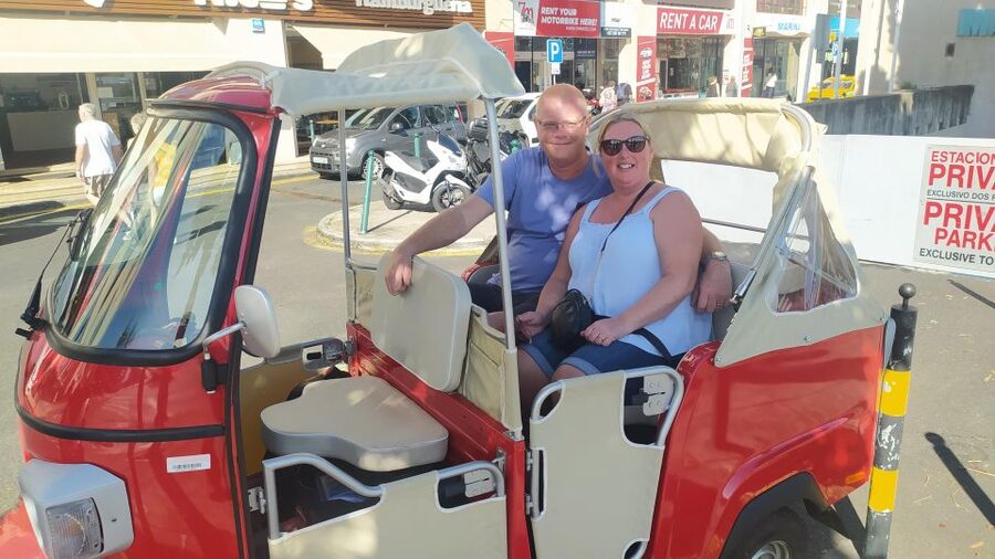 Tuk Tuk Funchal City - Madeira Island - The uphill ride to Pico Fortress
