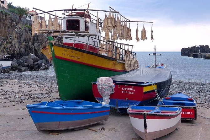 West Side Private Full Day Tours around Madeira Island - Camara de Lobos: coffee beside a working harbor